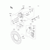 Схема узла: Задний тормоз для Kawasaki ZR750 Z750R