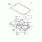 Схема вузла: Oil pan для Kawasaki ZX600 GPX600R
