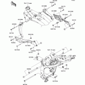 Схема вузла: Кріплення для Kawasaki ZR750 Z750