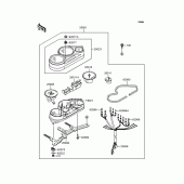 Схема узла: Панель приборов для Kawasaki ZX400 ZZR400