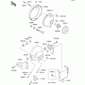 Схема вузла: Headlight(s) для Kawasaki ZR750 Zephyr