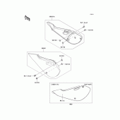 Схема вузла: Side covers для Kawasaki KX65