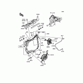 Схема узла: Радиатор для Kawasaki ZX1000 Ninja H2