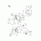 Схема узла: Engine cover(s) для Kawasaki KX250/ KX252 KX250F