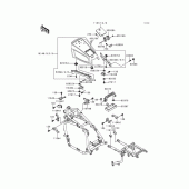 Схема вузла: Battery case(1/2) для Kawasaki ZG1200 Voyager XII