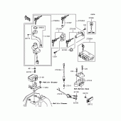 Схема вузла: Замок запалювання для Kawasaki ZR400 ZRX