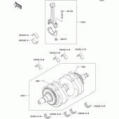 Схема вузла: Колінчастий вал для Kawasaki EJ800 W800
