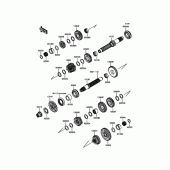 Схема вузла: Трансмісія для Kawasaki EX250 Ninja 250