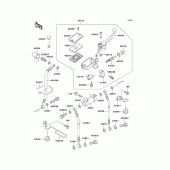 Схема узла: Передний тормозной цилиндр для Kawasaki ZG1200 Voyager XII