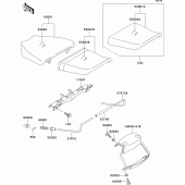 Схема узла: Сиденье для Kawasaki ZX750 ZXR750