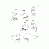 Схема вузла: Decals(green)(kmx125-b10-b12) для Kawasaki KMX125