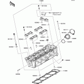 Схема узла: Головка цилиндра для Kawasaki ZR1000 Z1000