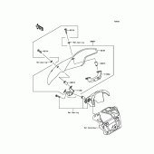 Схема узла: Аксессуары(Deflector) для Kawasaki ER650 ER-6N