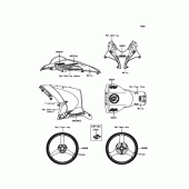 Схема вузла: Decals(White) для Kawasaki ZX1000 Ninja ZX-10R ABS