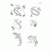 Схема вузла: Decals(ebony/red)(vn1500-a11) для Kawasaki VN1500 VN-15