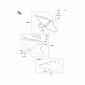 Схема узла: Крышка боковая для Kawasaki KX100