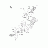 Схема вузла: Підніжки для Kawasaki KX450 KX450F