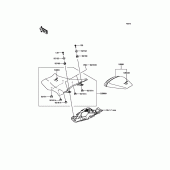 Схема узла: Сиденье для Kawasaki ZX1000 Ninja ZX-10R ABS