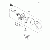 Схема вузла: Tail lamp для Kawasaki ZX1100 Ninja ZX-11