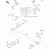 Схема вузла: Лапка гальма для Kawasaki ZX750 ZXR750R
