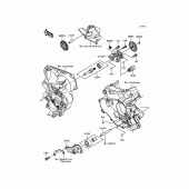 Схема вузла: Масляний насос для Kawasaki KX450 KX450F