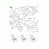 Схема вузла: Cowling lowers(1/2)(zx900-f2h) для Kawasaki ZX900 Ninja ZX-9R