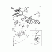 Схема вузла: Електроустаткування для Kawasaki VN800 Vulcan 800