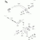 Схема вузла: Перемикач передач для Kawasaki VN800 Vulcan 800 Classic