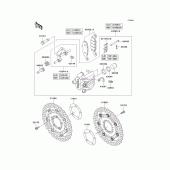 Схема вузла: Front brake(a9f) для Kawasaki KLE650 Versys 650