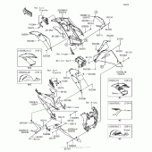 Схема вузла: Cowling Lowers(Egf/egfa) для Kawasaki ZX636 Ninja ZX-6R KRT Edition