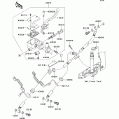 Схема вузла: Передній гальмівний циліндр для Kawasaki VN1600 VN1600 Classic