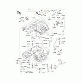 Схема узла: Картер двигателя для Kawasaki ZX1100 GPZ1100
