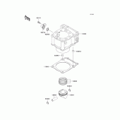 Схема вузла: Циліндр & Поршень для Kawasaki KLX300R