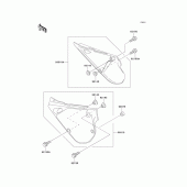 Схема вузла: Side cover для Kawasaki KX100