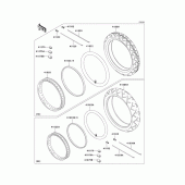 Схема вузла: Шини для Kawasaki EN500 Vulcan 500 LTD