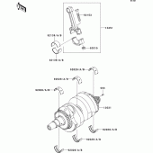 Схема вузла: Колінчастий вал для Kawasaki EX650 Ninja 650 ABS