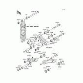 Схема узла: Подвеска (ZX900-A12sim) для Kawasaki ZX900 GPZ900R