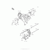 Схема узла: Крепление двигателя для Kawasaki ZX1400 Ninja ZX-14R ABS