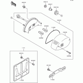 Схема вузла: Tail lamp для Kawasaki ZR750 Zephyr