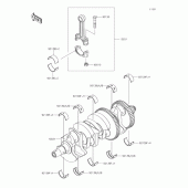 Схема вузла: Колінвал для Kawasaki ZX1000 Ninja 1000 ABS