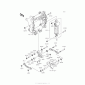 Схема узла: Подвеска/задний амортизатор для Kawasaki ZX1400 Ninja ZX-14R