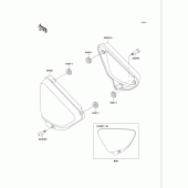 Схема вузла: Side covers для Kawasaki VN750 Vulcan 750