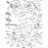 Схема вузла: Cowling lowers(1/2)(dbf) для Kawasaki ZX1400 ZZR1400 ABS