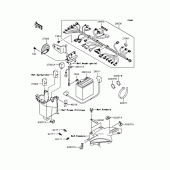 Схема вузла: Електроустаткування для Kawasaki BJ250 250TR