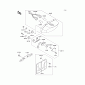 Схема вузла: Taillight(s) для Kawasaki ZX1100 GPZ1100