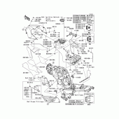 Схема узла: Топливный бак для Kawasaki ZX1400 Ninja ZX-14