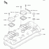 Схема узла: Клапанная крышка для Kawasaki ZX636 Ninja ZX-6R