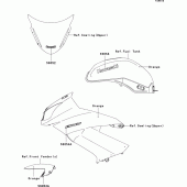 Схема вузла: Decals(orange)(dbf) для Kawasaki EX650 Ninja 650 ABS
