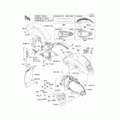 Схема вузла: Крило для Kawasaki VN900 Vulcan 900 Custom