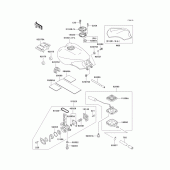 Схема вузла: Fuel tank(1/3) для Kawasaki ZG1000 Concours